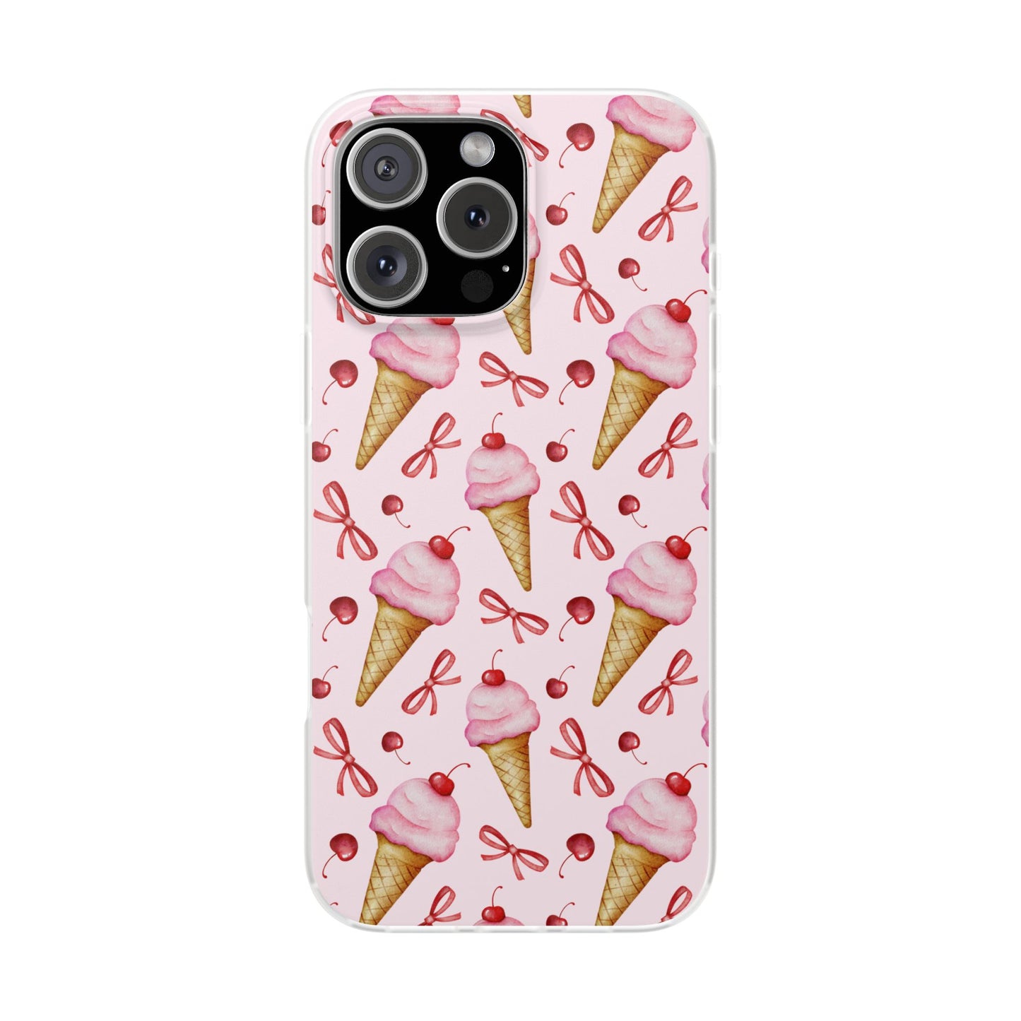 Capa de Telemóvel Flexível - Cone de Gelado