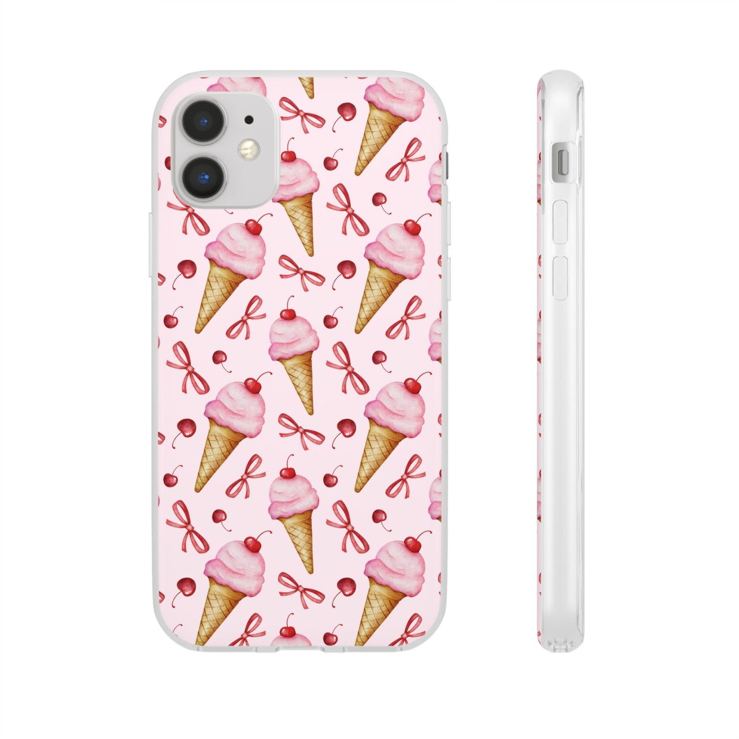 Capa de Telemóvel Flexível - Cone de Gelado