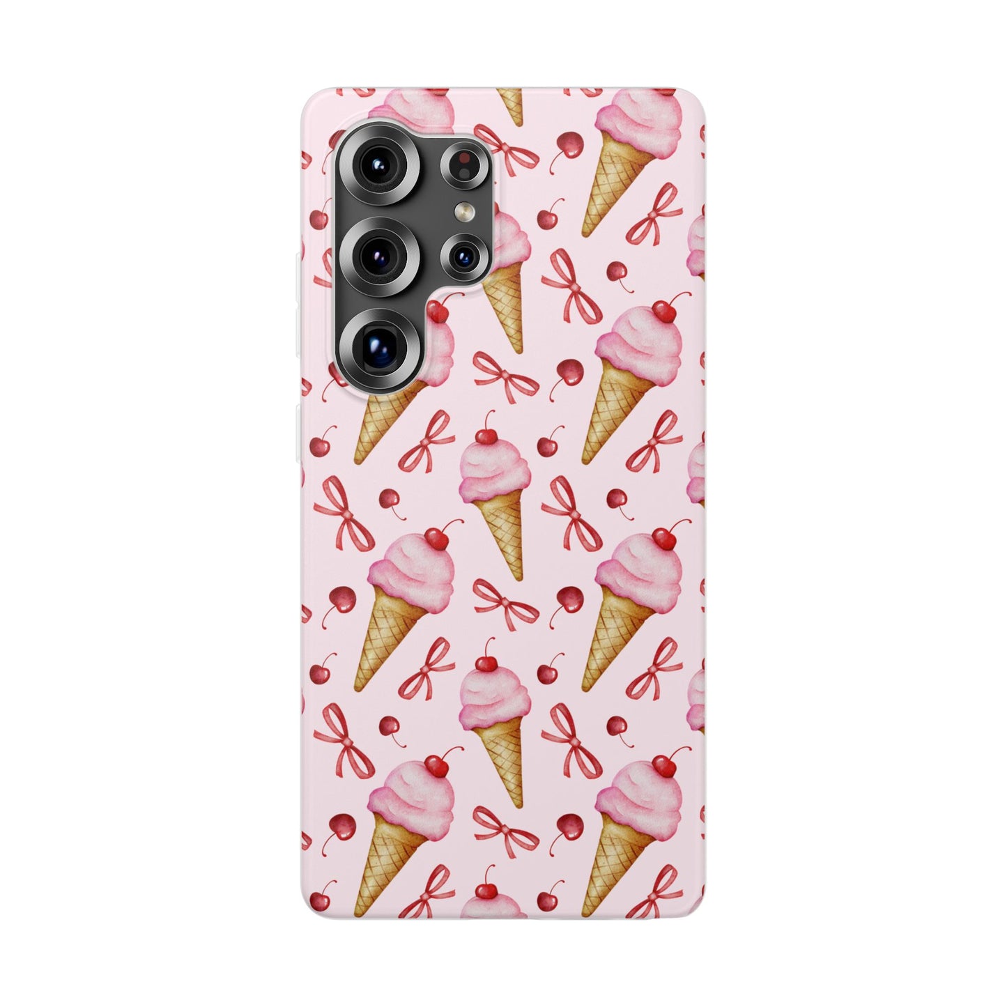 Capa de Telemóvel Flexível - Cone de Gelado