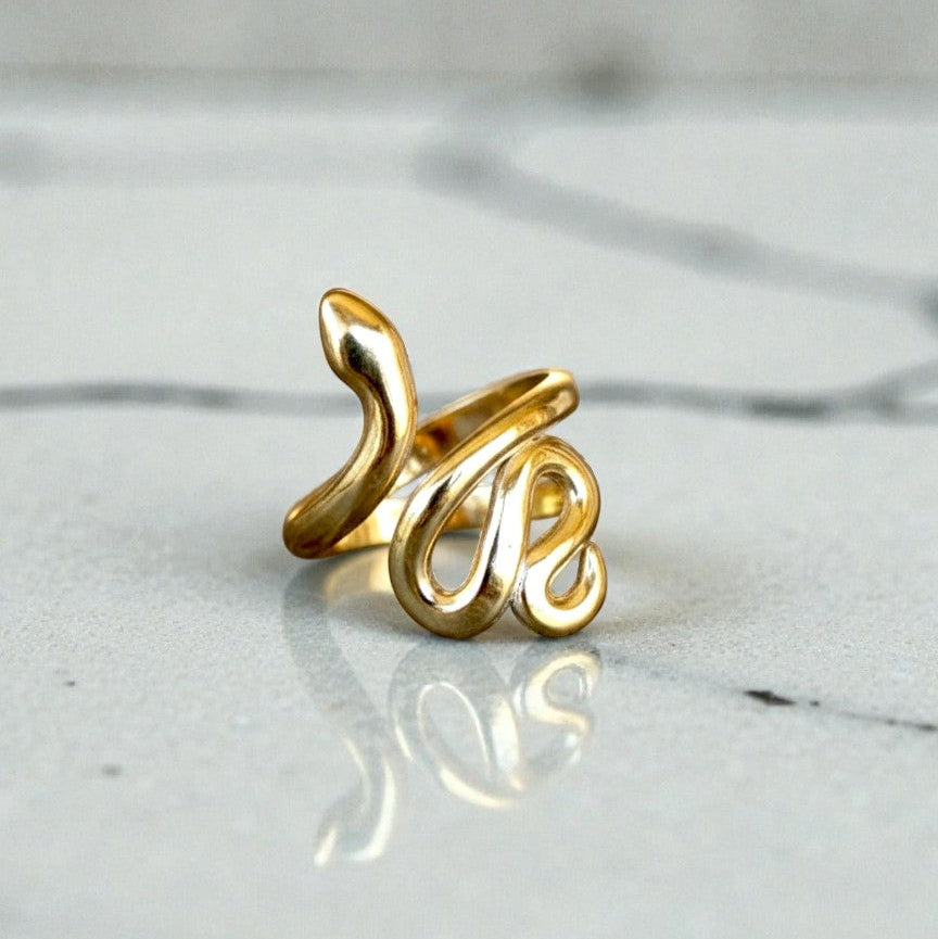 Anel Ajustável Serpente