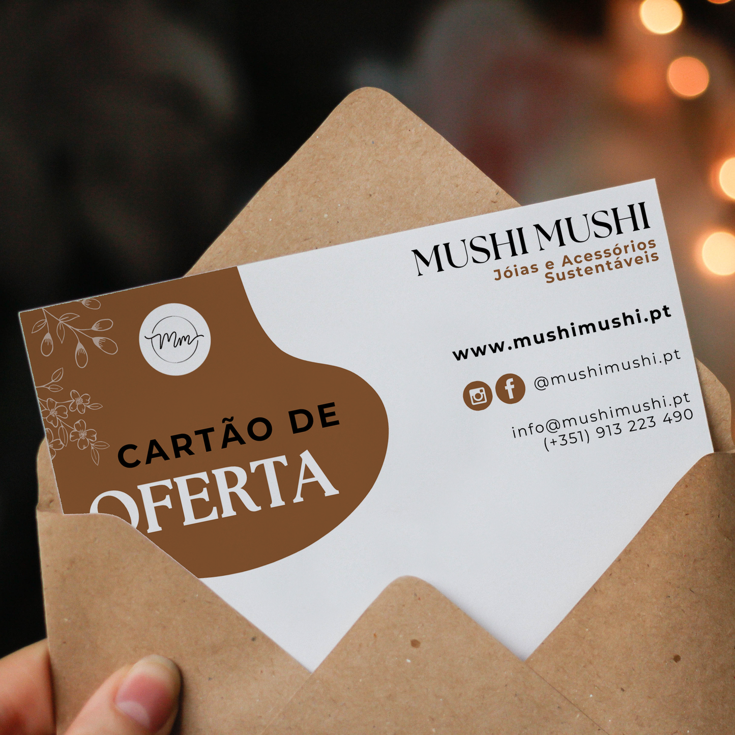 Cartão de Oferta Mushi Mushi