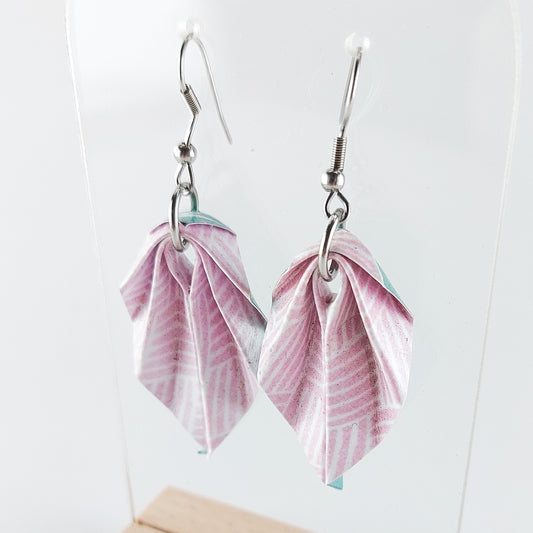 Brincos Origami - Papel - Design Folha